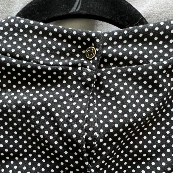 Adrienna Papell Black and White Polka Dot top (Large) - Picture 2 of 3